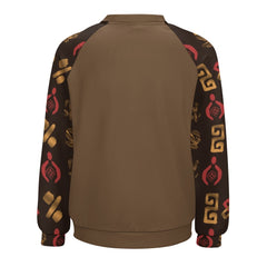Women's African Art Long Sleeve Raglan Sweatshirt