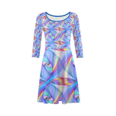 Women's Prism Dream All-Over Print Flare Dress (Model D23)