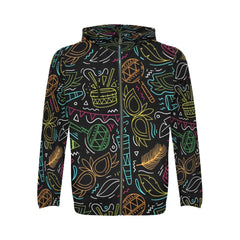 Men's All-Over Print Full-Zip Hoodie