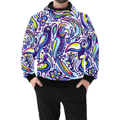 Men's High-Neck Pullover Hoodie