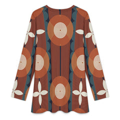Women's Muslim Round Neck Long Sleeve Tunic Shirt