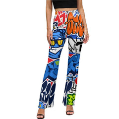 Women's Afrocentric Harlem Renaissance Flared Pants