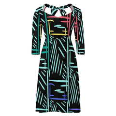 Women's Sweetheart Knot Flare Dress