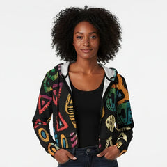 Women's Cropped Zip-Up Jacket