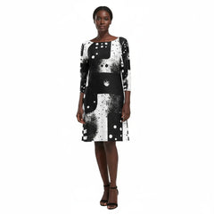 Women's Boat Neck Dress (Model D22)