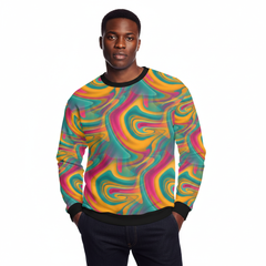 Men's All-Over Print Fuzzy Sweatshirt