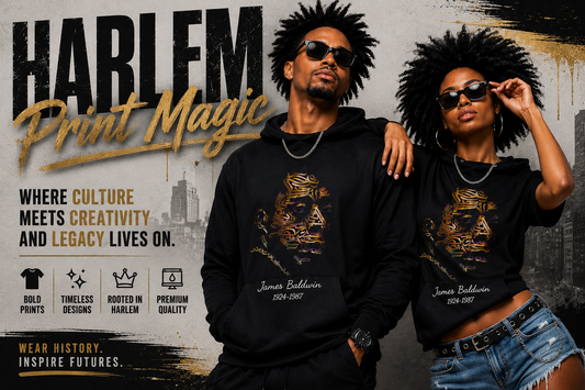 Wear History. Inspire Futures. Introducing the James Baldwin Collection by Harlem Print Magic