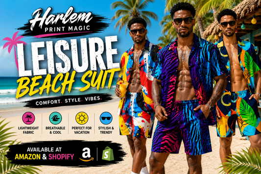 Drop the Dull: Harlem Print Magic's Leisure Beach Suit Is Built for the Bold