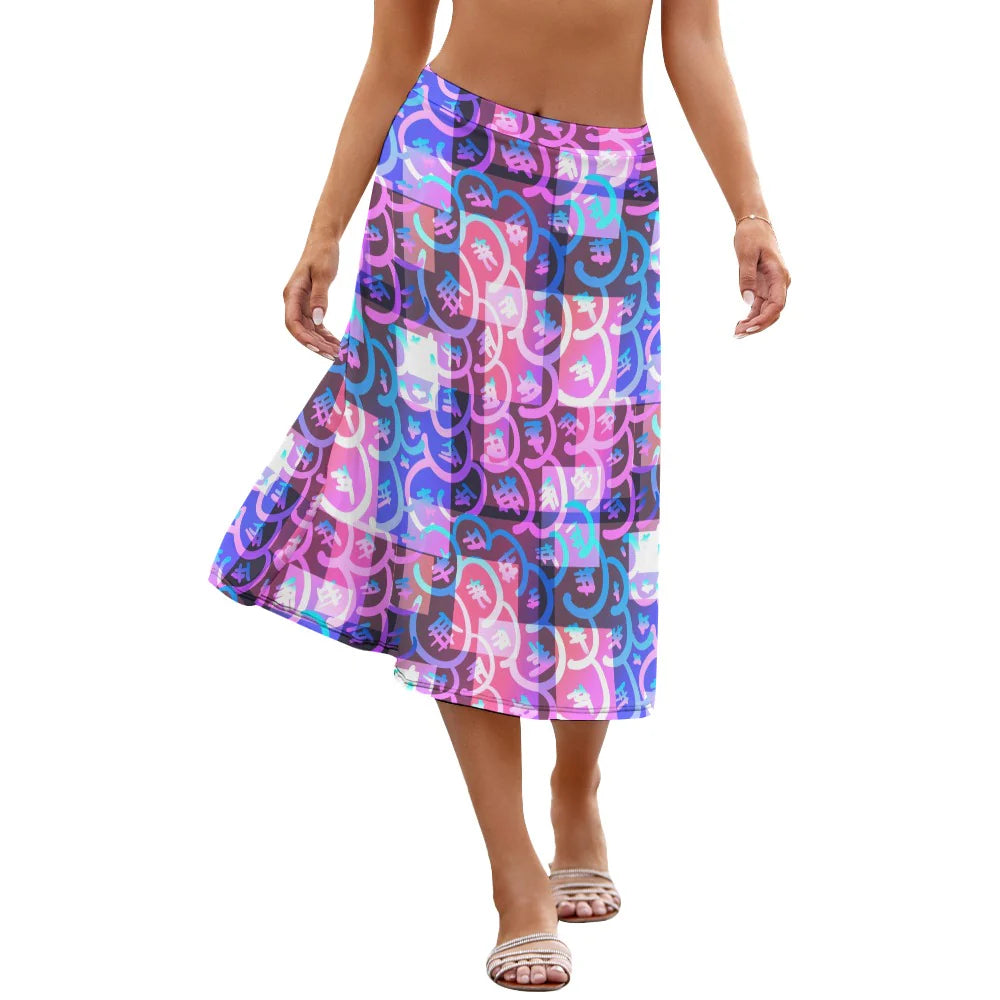Women's A-Line Midi Skirt