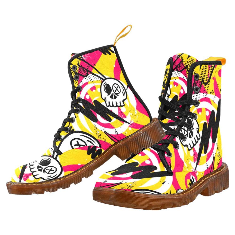 Men's Lace-Up Canvas Boots (Model 1203H)