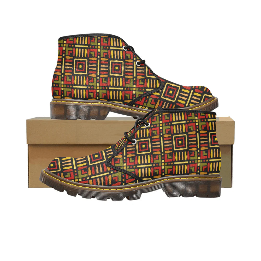 Men's Canvas Chukka Boots (Model 2402-1)