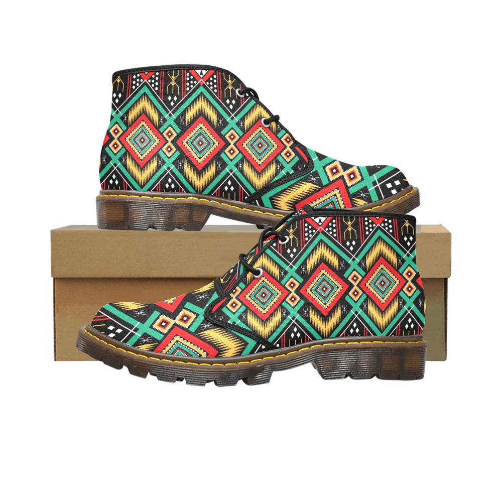 Women's Canvas Chukka Boots (Model 2402-1)