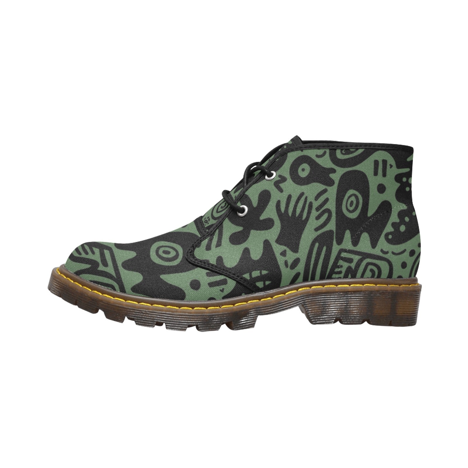 Men's Canvas Chukka Boots (Model 2402-1)