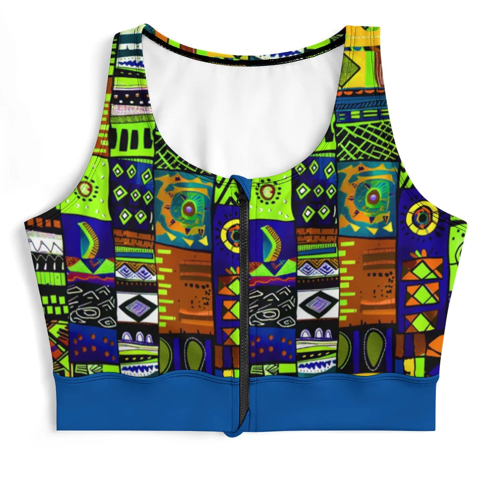 Tie-Dye Yoga Zip-Up Vest