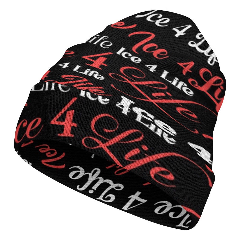 Unisex All-Over Print Knit Beanie