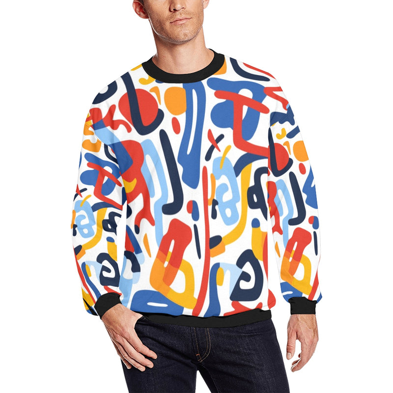 Men's All-Over Print Fuzzy Sweatshirt