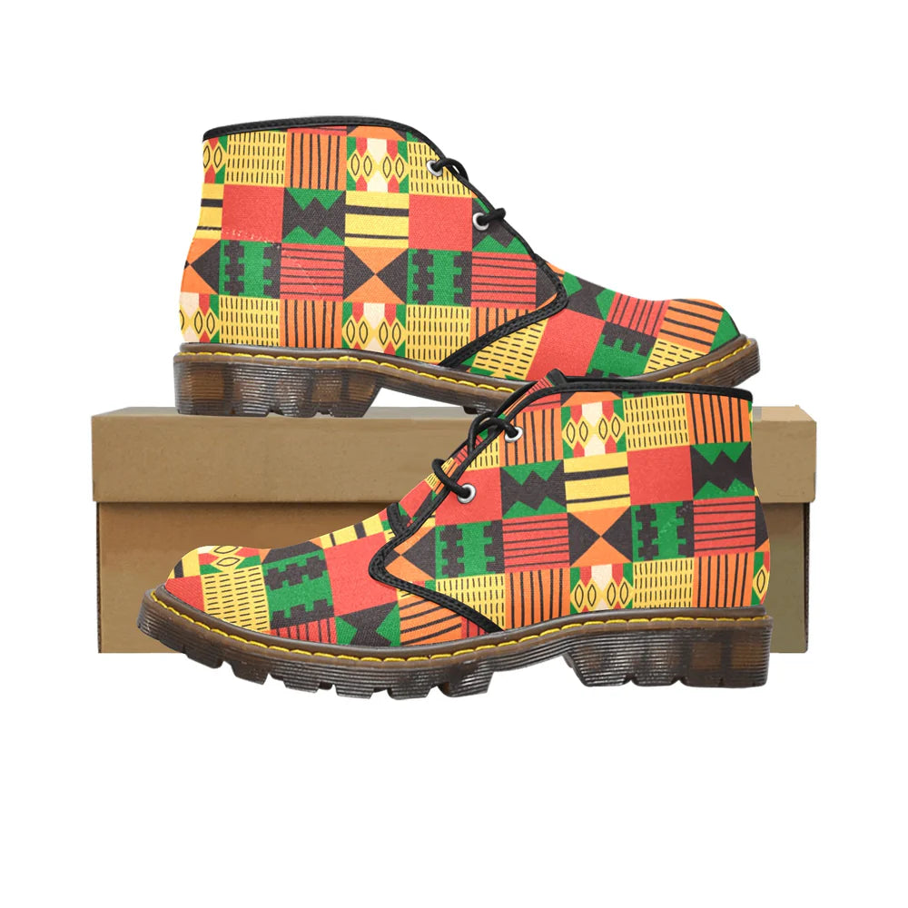 Women's Canvas Chukka Boots (Model 2402-1)