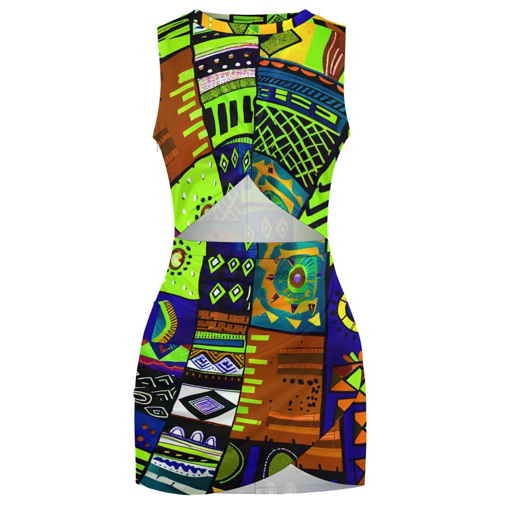 Navel-Baring Cross-Fit Hip Skirt