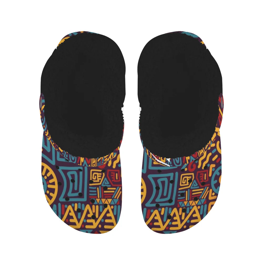 Unisex Custom Print Fleece-Lined Adult Clogs
