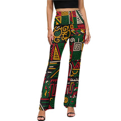 Women's Afrocentric Harlem Renaissance Flared Pants