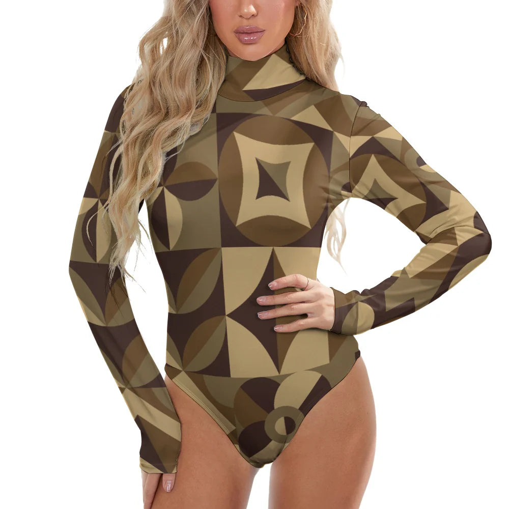 Women's Turtleneck Long Sleeve Bodysuit