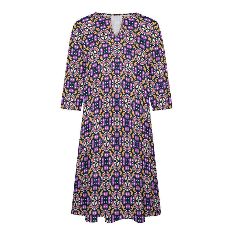 Women's 7-Point Sleeve Dress