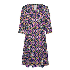 Women's 7-Point Sleeve Dress