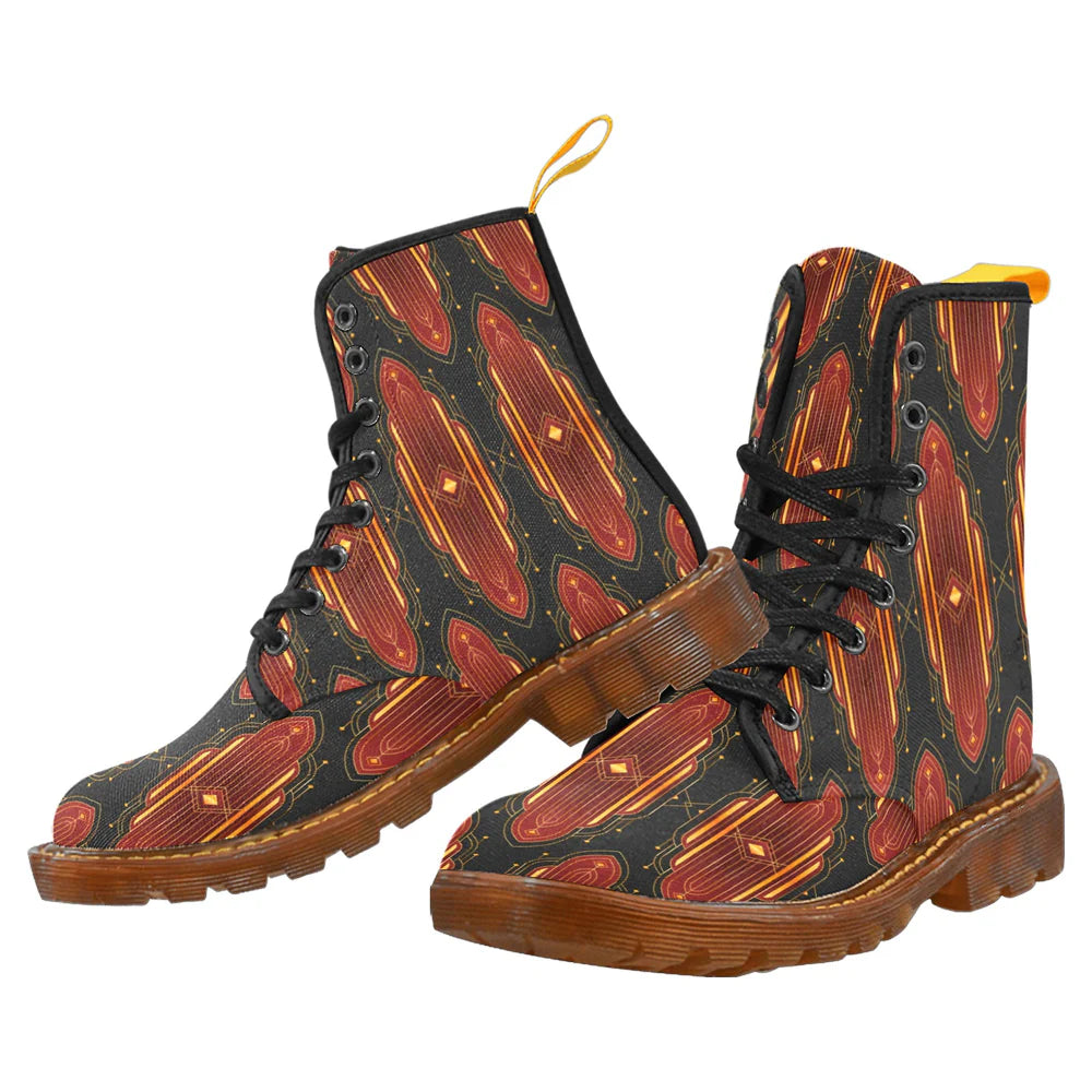 Men's Lace-Up Canvas Boots (Model 1203H)
