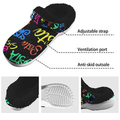 Unisex Custom Print Fleece-Lined Adult Clogs
