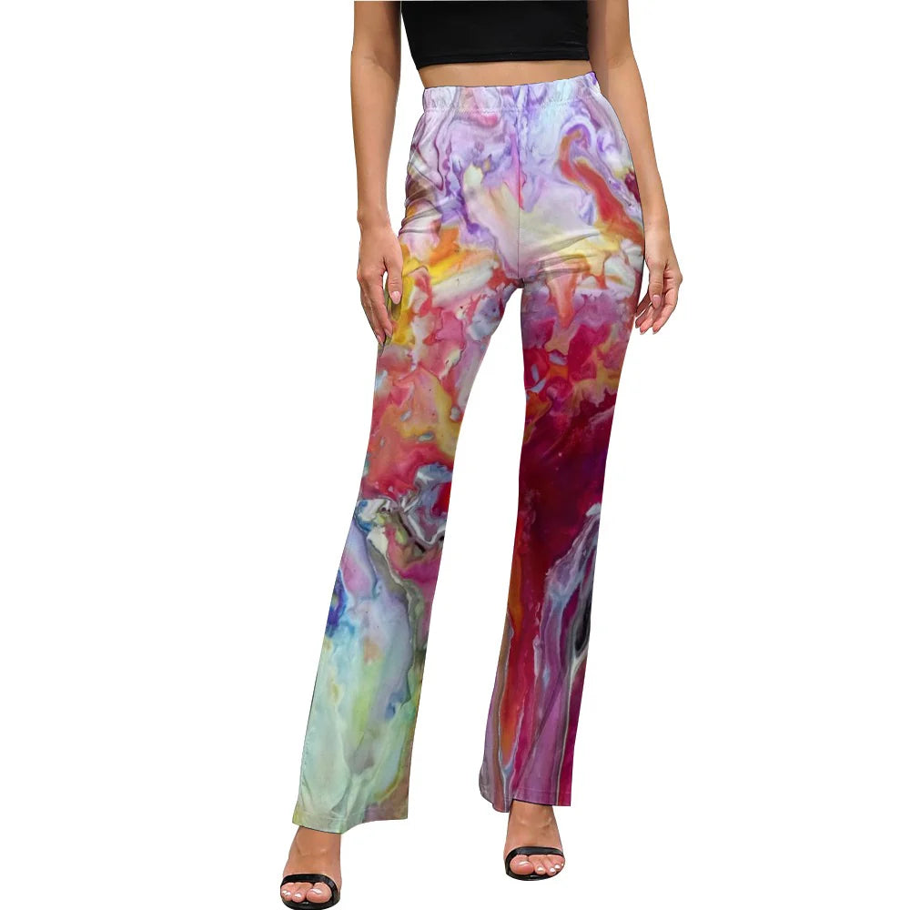 Women's Afrocentric Harlem Renaissance Flared Pants