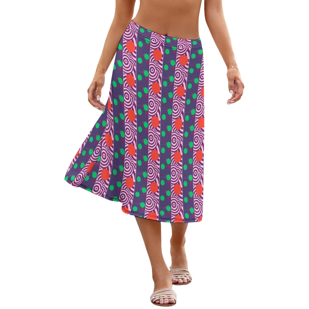 Women's A-Line Midi Skirt