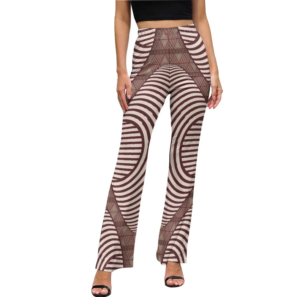 Women's Afrocentric Harlem Renaissance Flared Pants