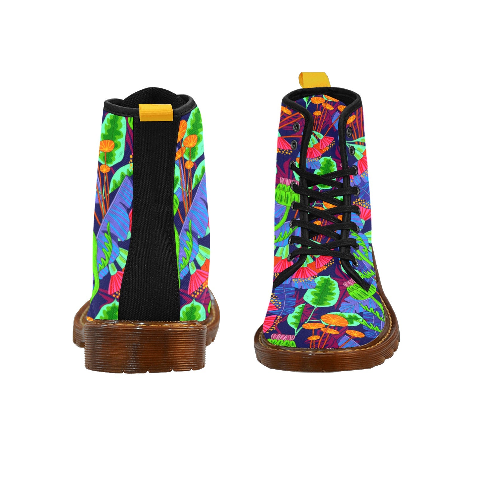 Women's Lace-Up Canvas Boots (Model 1203H)