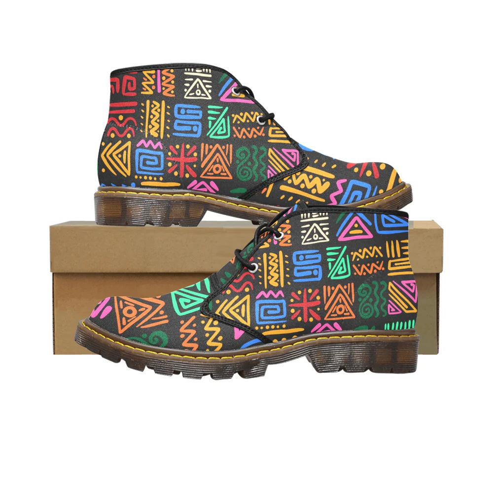 Men's Canvas Chukka Boots (Model 2402-1)