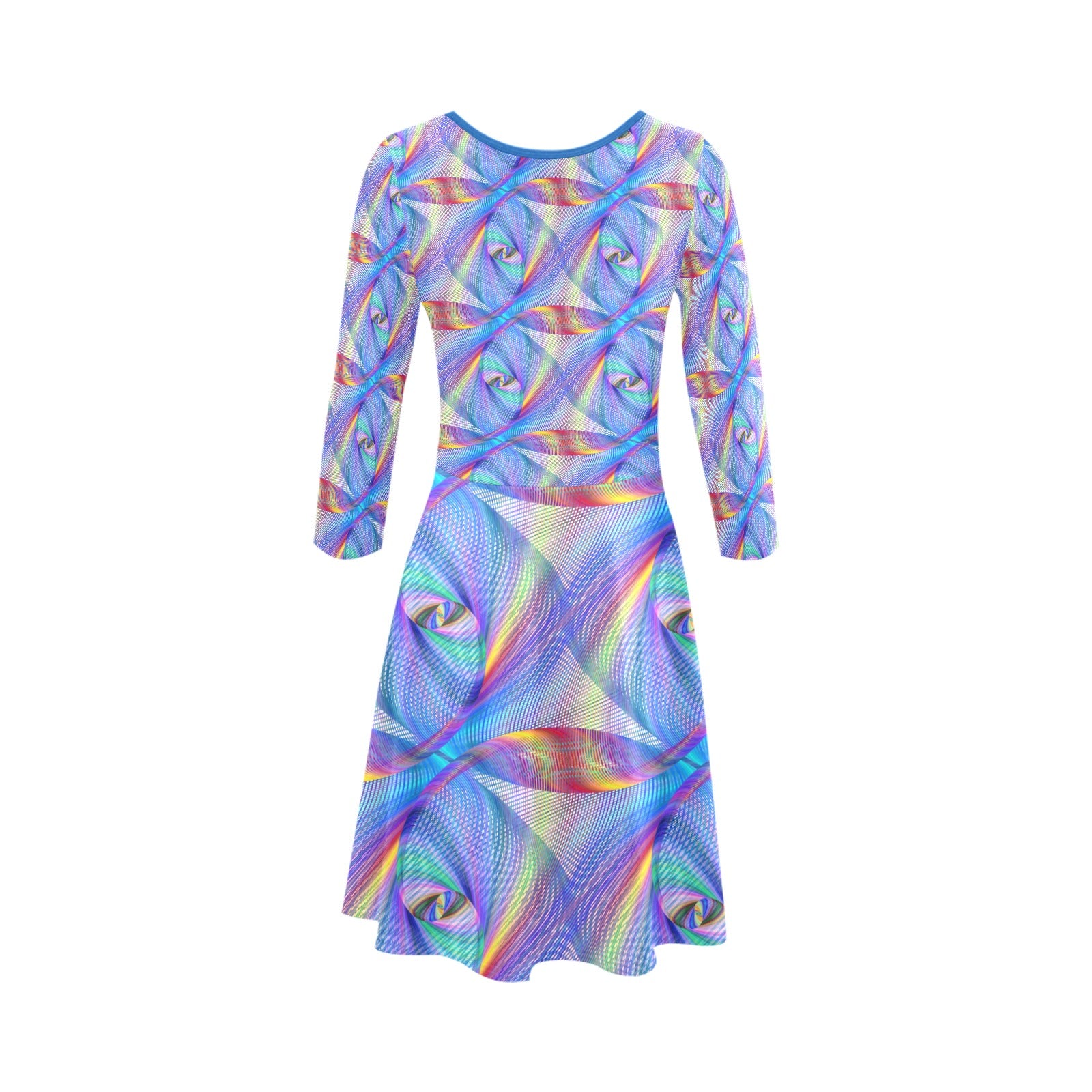 Women's Prism Dream All-Over Print Flare Dress (Model D23)