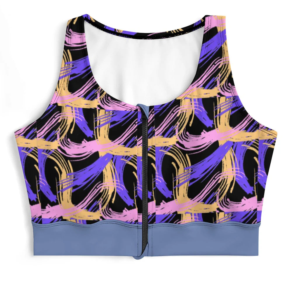 Tie-Dye Yoga Zip-Up Vest