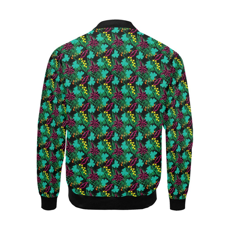 Men's All-Over Print Casual Bomber Jacket