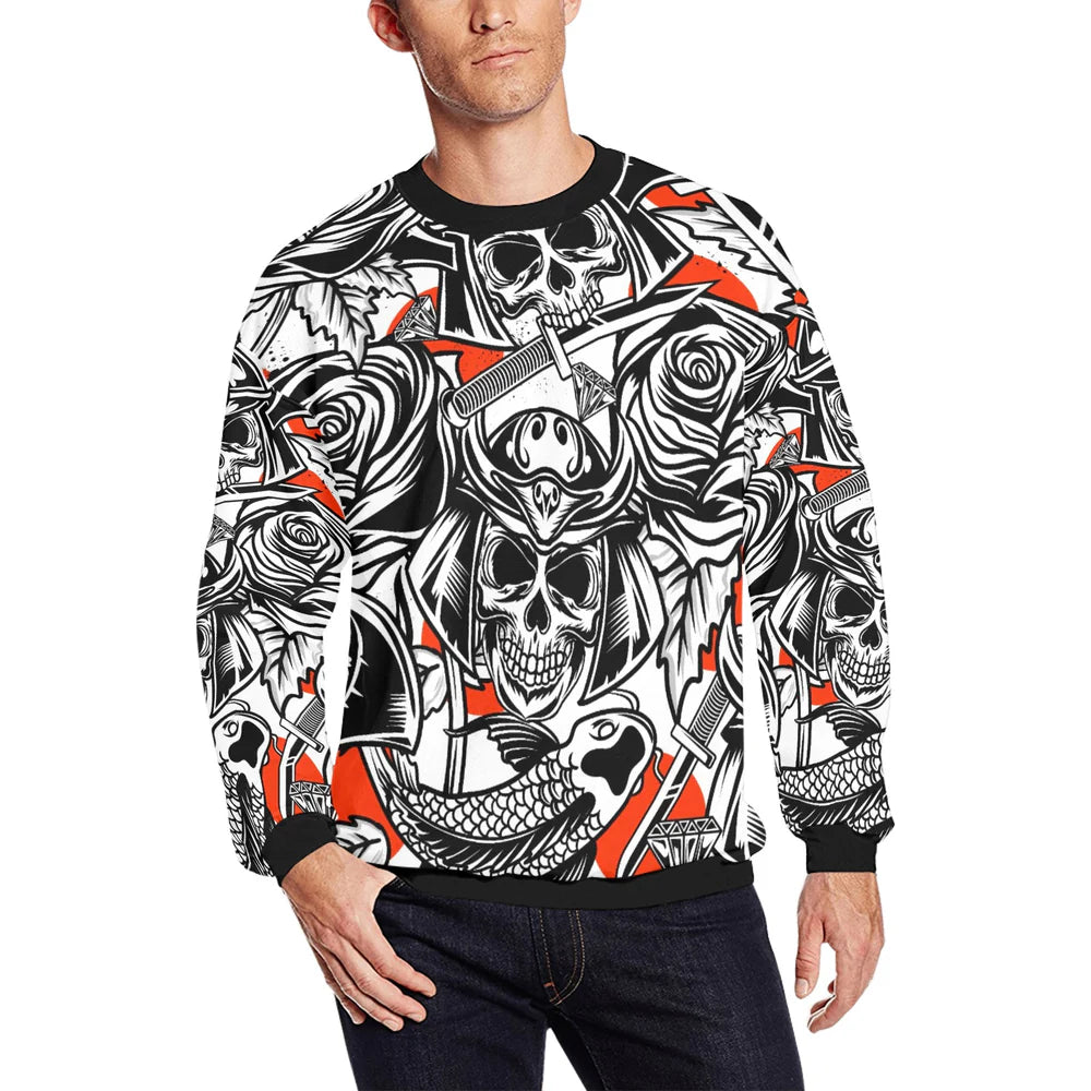Men's Afrocentric Harlem Renaissance All-Over Print Sweatshirt