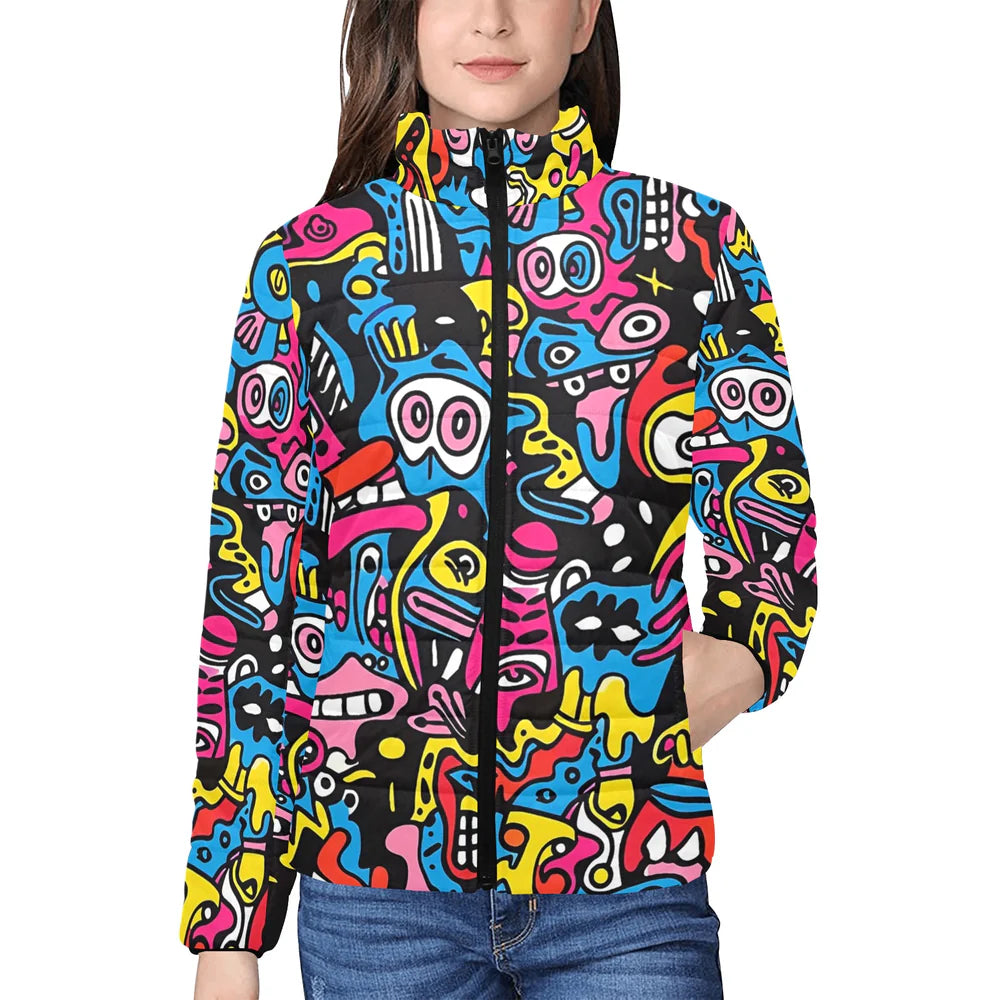 Women's Stand Collar Padded Jacket