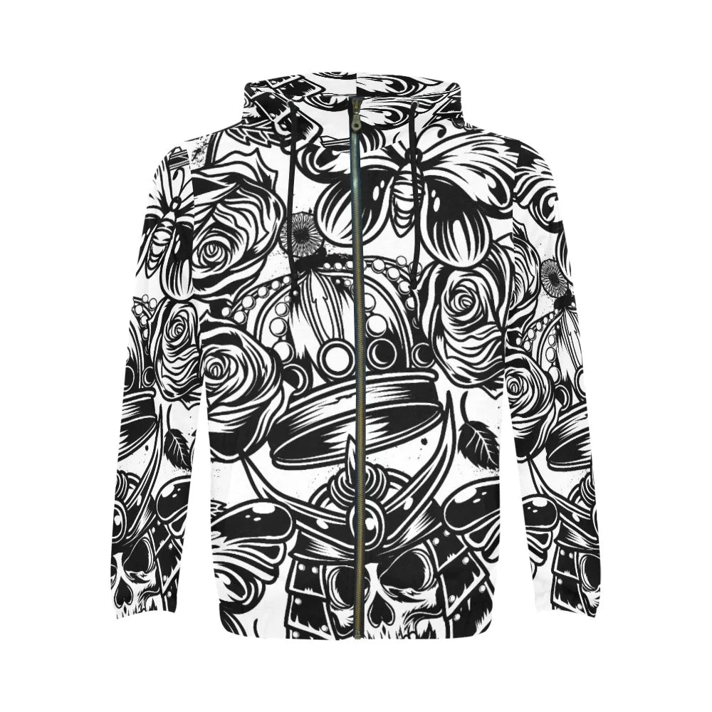 Men's All-Over Print Full-Zip Hoodie