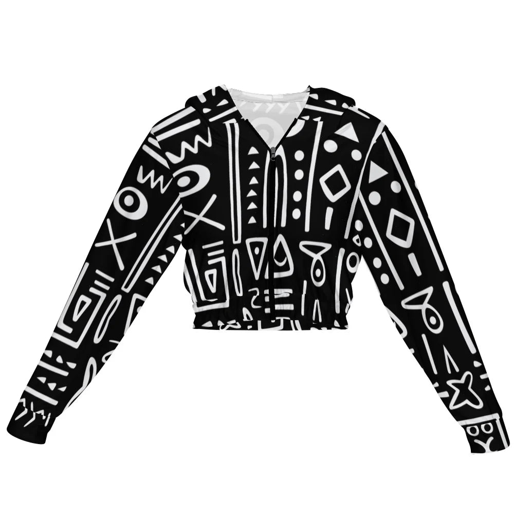 Women's Cropped Zip-Up Jacket