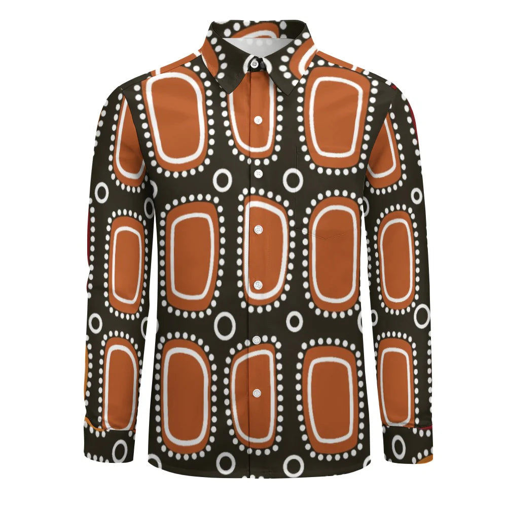 Men's Long-Sleeve Shirt with Chest Pocket
