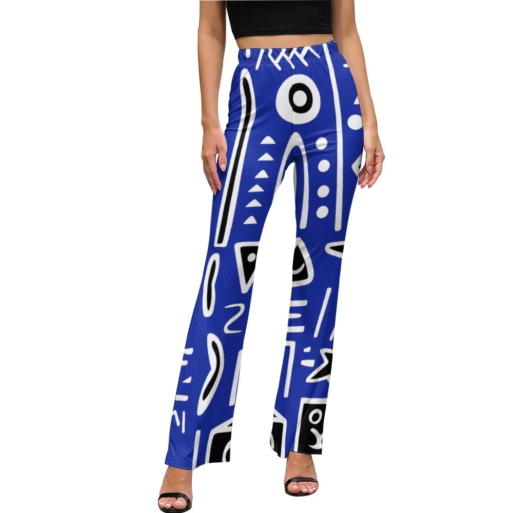 Women's Afrocentric Harlem Renaissance Flared Pants
