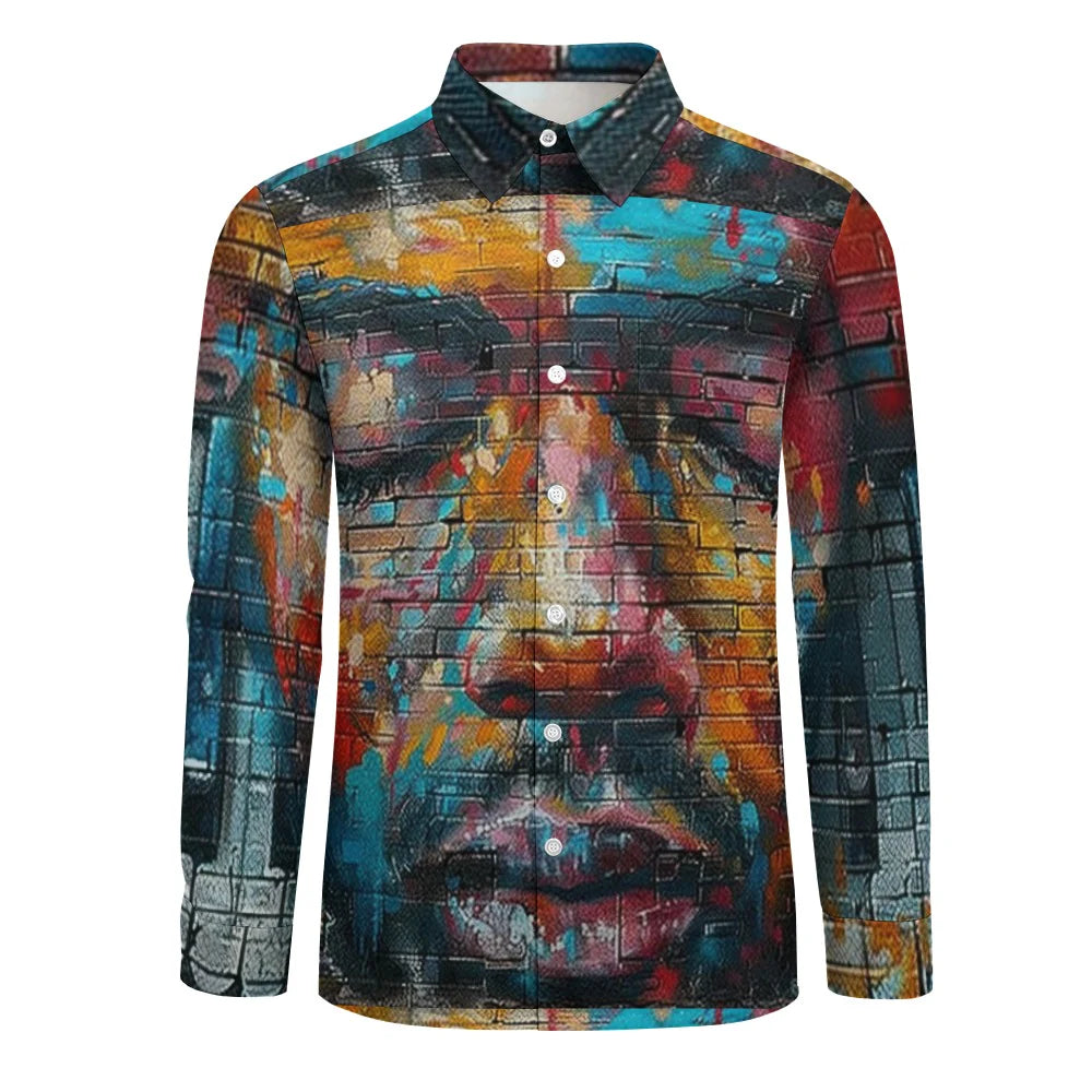 Men's Long-Sleeve Shirt with Chest Pocket