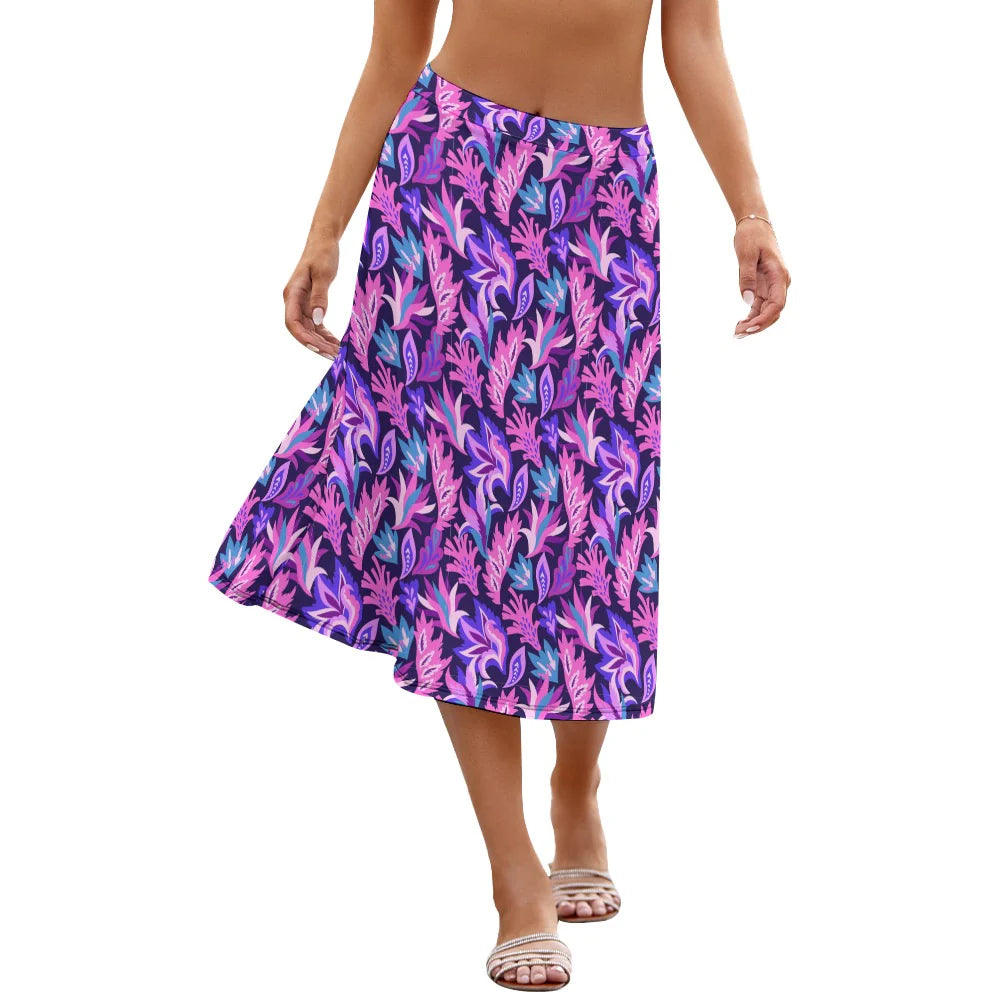 Women's A-Line Midi Skirt