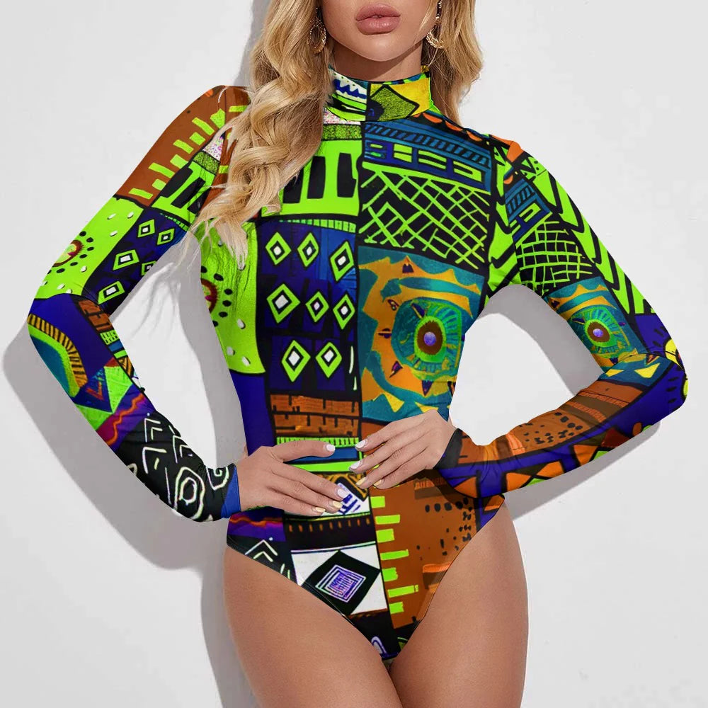 Women's Turtleneck Long Sleeve Bodysuit