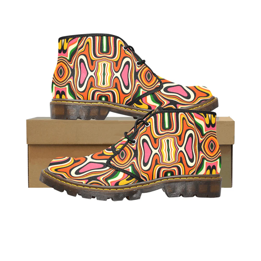 Men's Canvas Chukka Boots (Model 2402-1)
