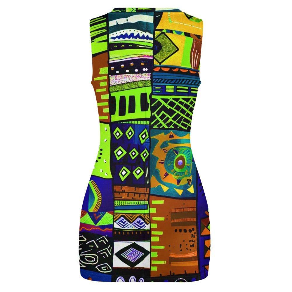 Navel-Baring Cross-Fit Hip Skirt