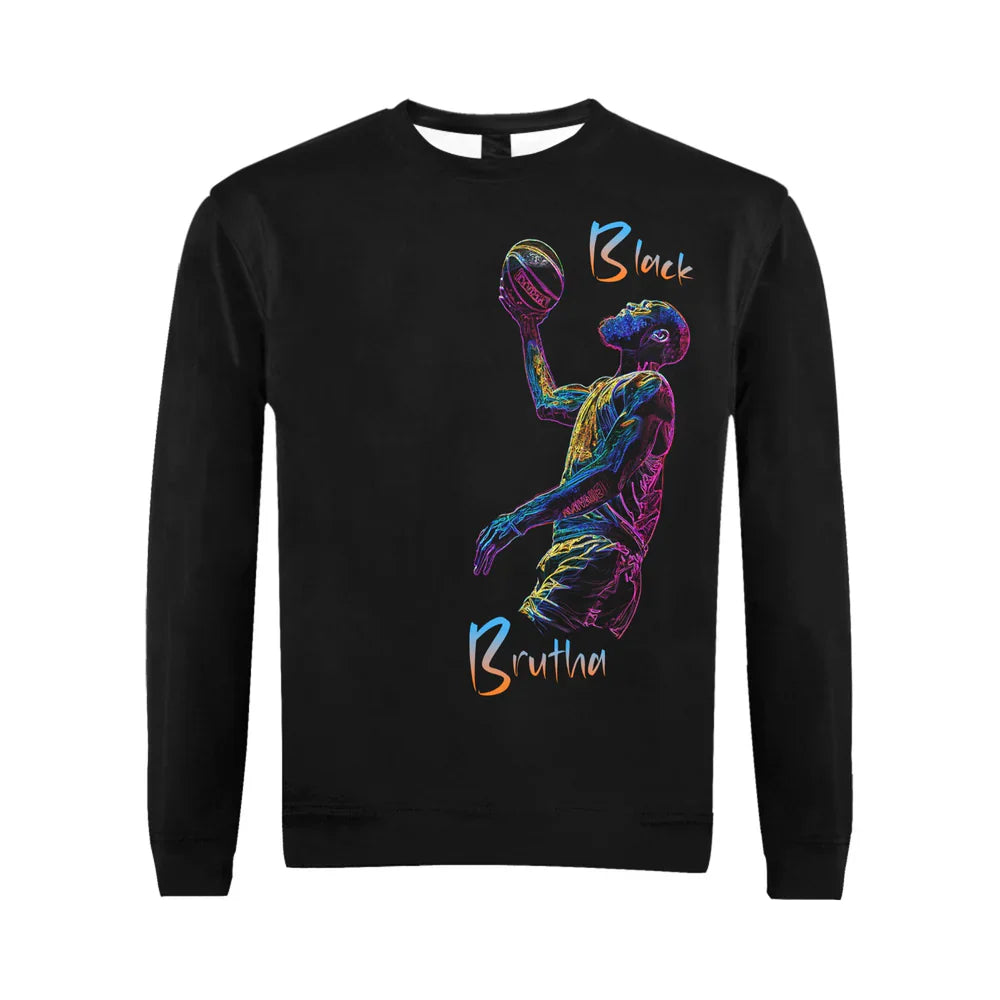 Men's All-Over Print Fuzzy Sweatshirt