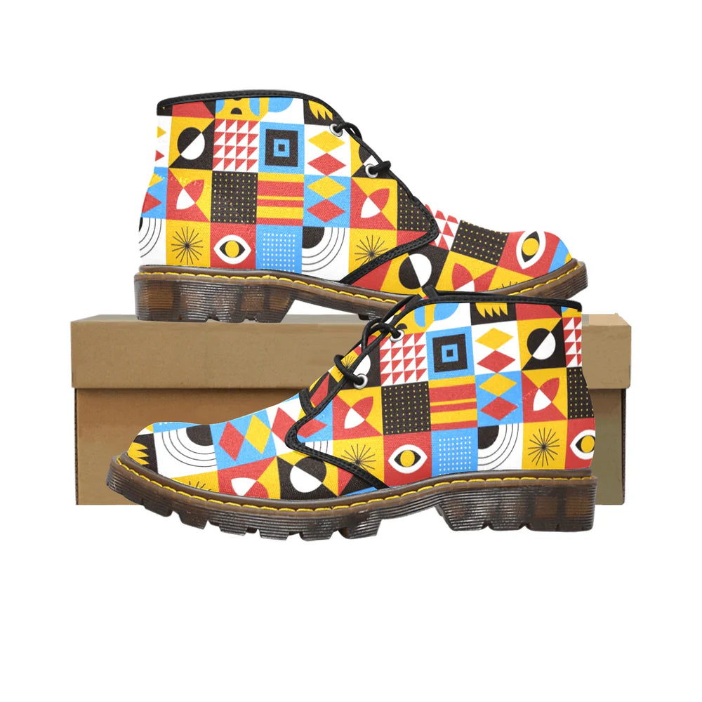 Women's Canvas Chukka Boots (Model 2402-1)